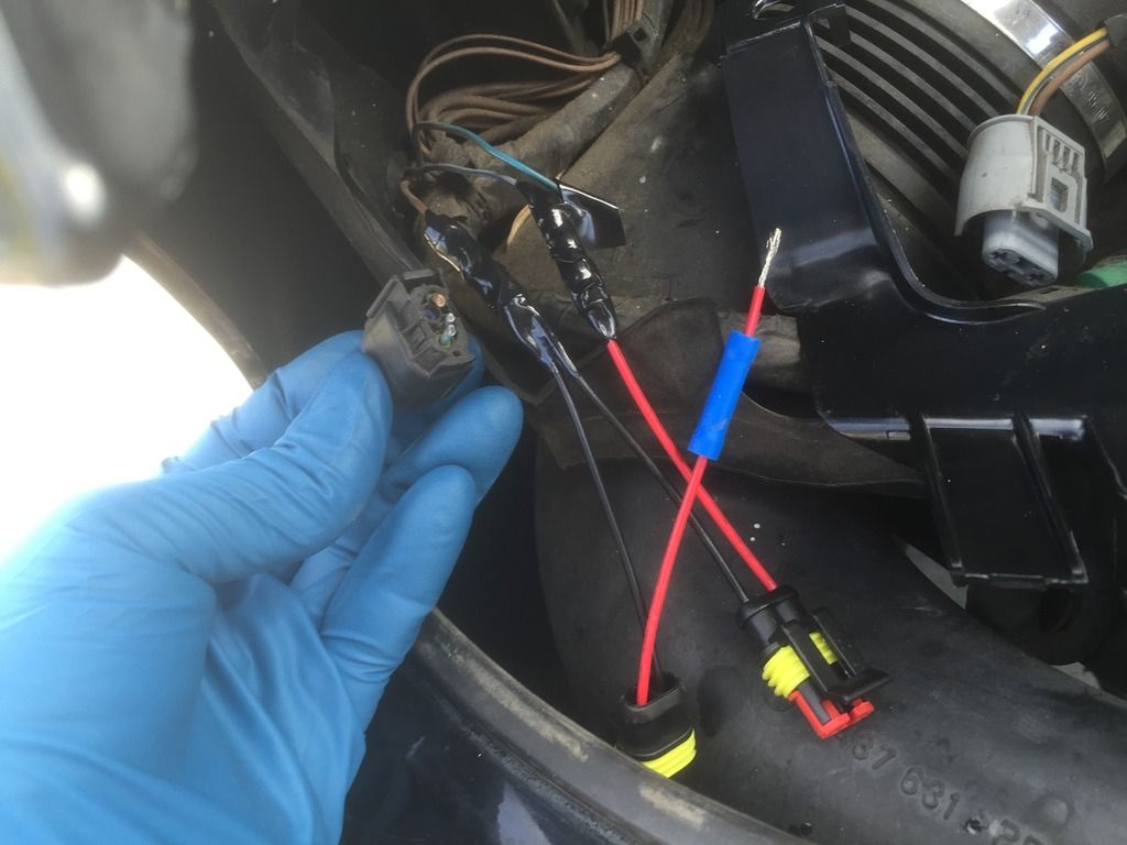 Check side lights/not working after headlight led angel eye retrofit