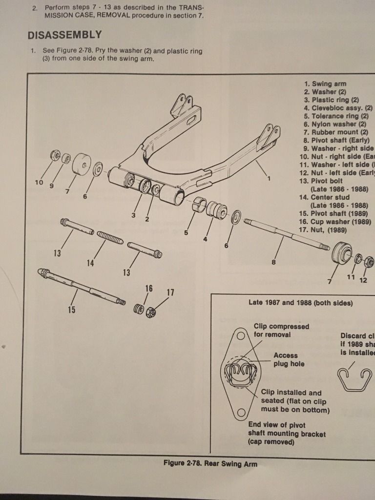 '88 swing arm pivot shaft VTwin Forum