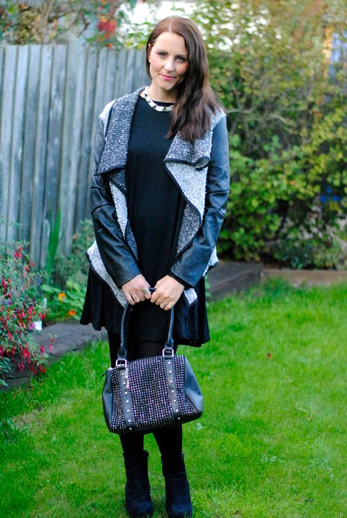  photo She likes cardigan, coatigan, leather sleeved jacket, winter outfit, fashion blogger in leather,  _DSC1623.jpg