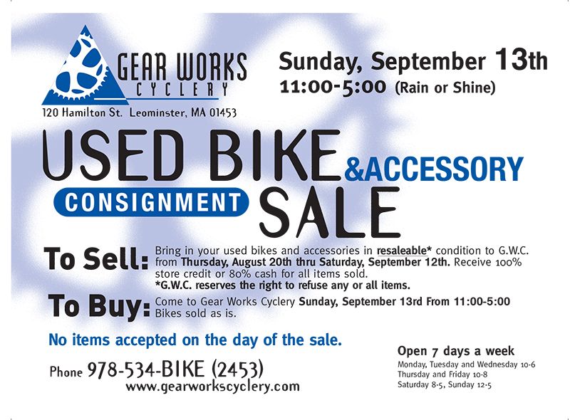 Fall 2015 Used Bike Sale