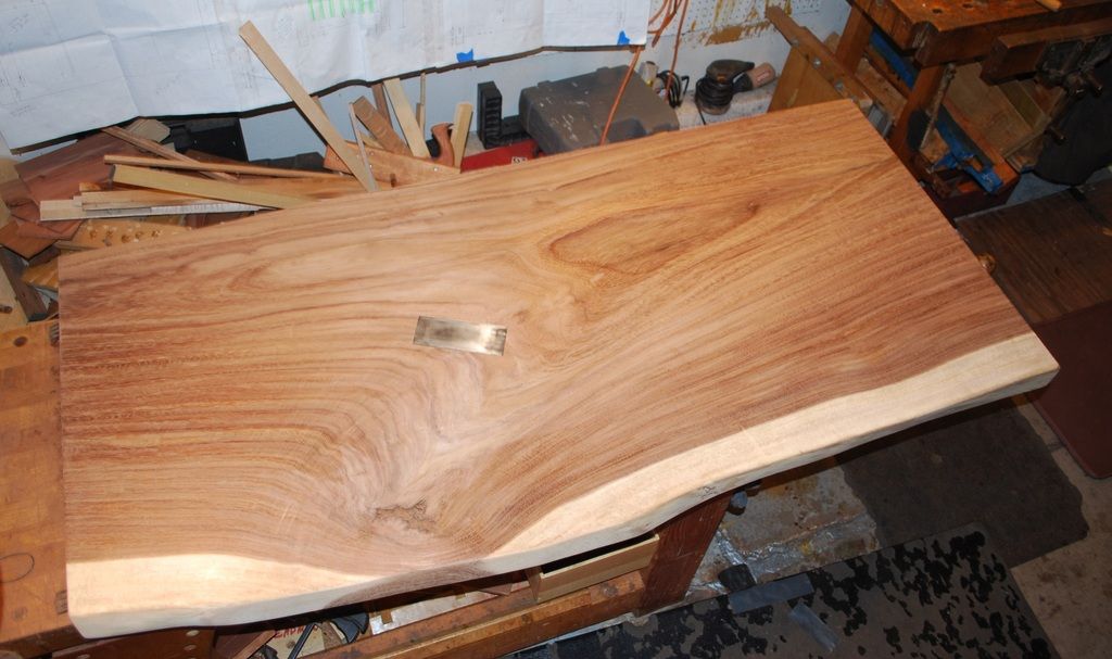 Surfacing/Finishing Live Edge, Slab Tabletop