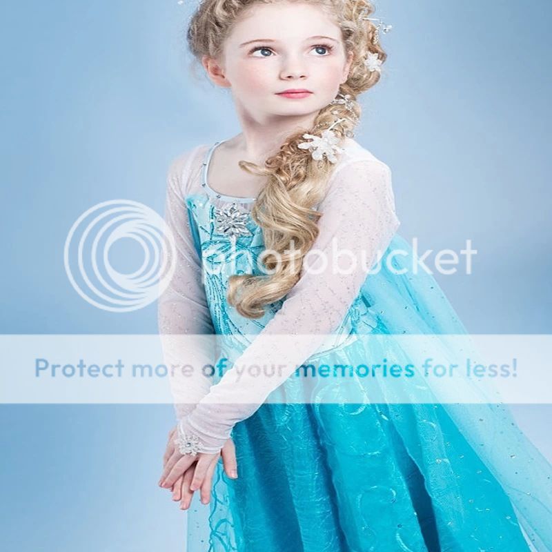 size 120 girls disney elsa frozen princess anna party dresses