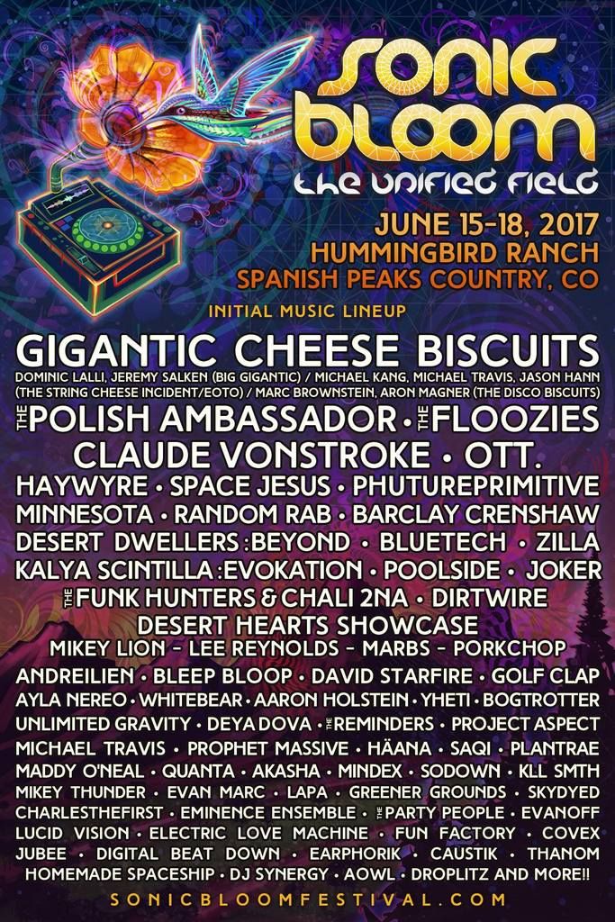 Sonic Bloom Releases Lineup with New Collaborative Group EDMTunes